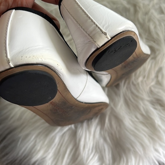Karl Lagerfeld fat white doll shoes 37M size 7 - Picture 7 of 7